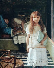 Portrait of Anna Alma Tadema (1864-1940) (in front) and Laurense Alma Tadema (1865-1940).*OPUS NR.CXVI.*1873