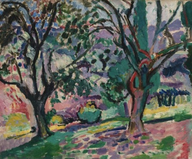 Henri Matisse (French, Le Cateau-Cambrésis 1869–1954 Nice)Olive Trees at Collioure, summer 1905 (?)Oil on canvas; 17 1/2 x 21 3/4 in.  (44.5 x 55.2 cm)The Metropolitan Museum of Art, New York, Robert Lehman Collection, 1975 (1975.1.194)http://www.metmuseum.org/Collections/search-the-collections/459161