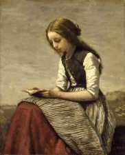 Jean-Baptiste COROT - jeune fille lisant