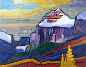 Nicholas bott, Rocky Mountain Colour, 8 x 10, Oil on Cavnas